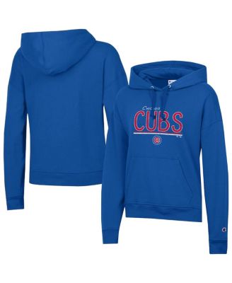 Women's Royal Chicago Cubs Powerblend Hoodie