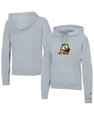 Women's Gray Oregon Ducks Powerblend Fleece Hoodie