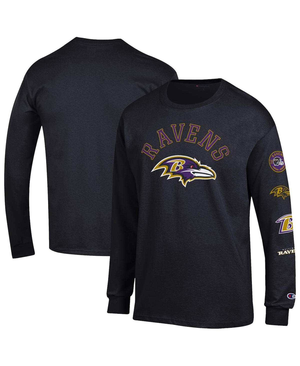 Champion Men's Black Baltimore Ravens Seal Long Sleeve T-Shirt - Black
