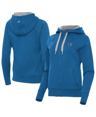 Women's Blue Orlando Magic New Logo Victory Full-Zip Hooded Sweatshirt