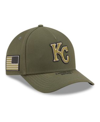 Big Boys and Girls Olive Kansas City Royals 2026 Armed Forces Day 9FORTY M-Crown Adjustable Hat