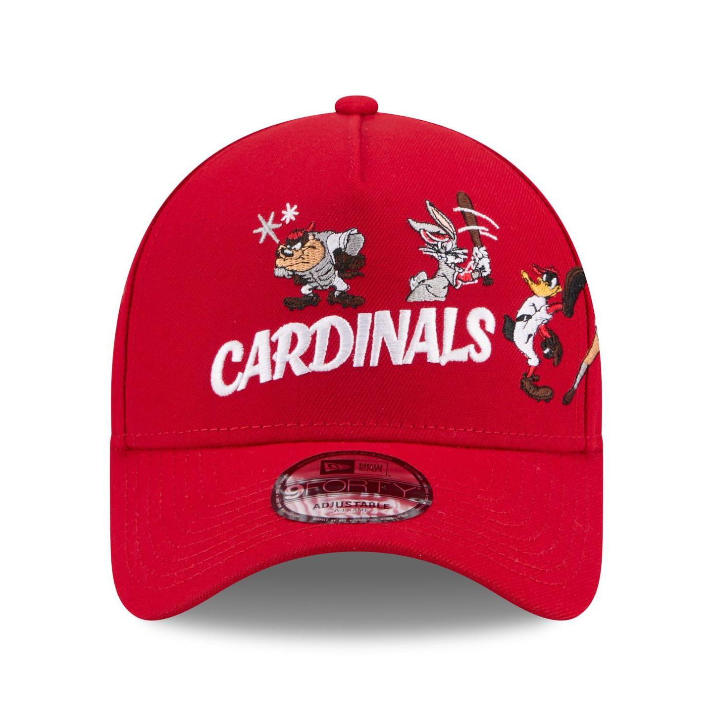 Детская кепка New Era Red St. Louis Cardinals Looney Tunes A-Frame 9FORTY Adjustable Hat — фото 3