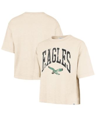 Women's Natural Philadelphia Eagles Cropped Mindi Slub T-Shirt
