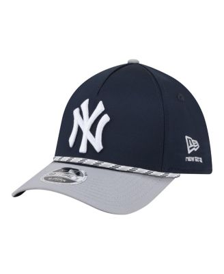 Men's Navy/Gray New York Yankees Rope M-Crown A-Frame 39THIRTY Flex Hat