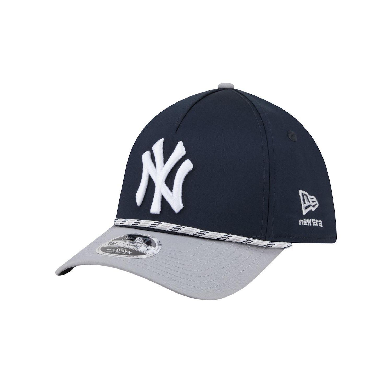 Men's Navy/Gray New York Yankees Rope M-Crown A-Frame 39THIRTY Flex Hat
