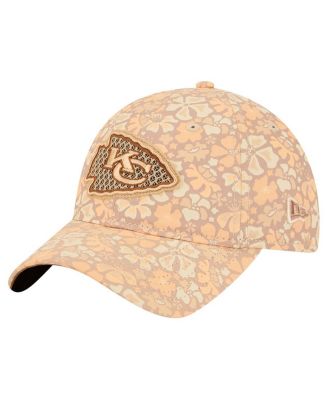 Women's Tan Kansas City Chiefs Floral 9TWENTY Adjustable Hat
