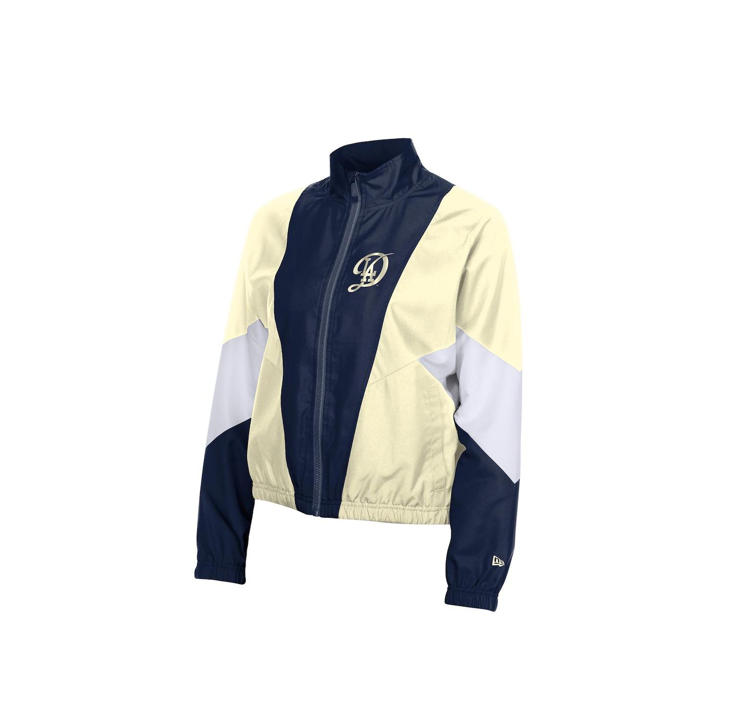 Women's Navy/Cream Los Angeles Dodgers Leisure City Connect Full-Zip Windbreaker Jacket