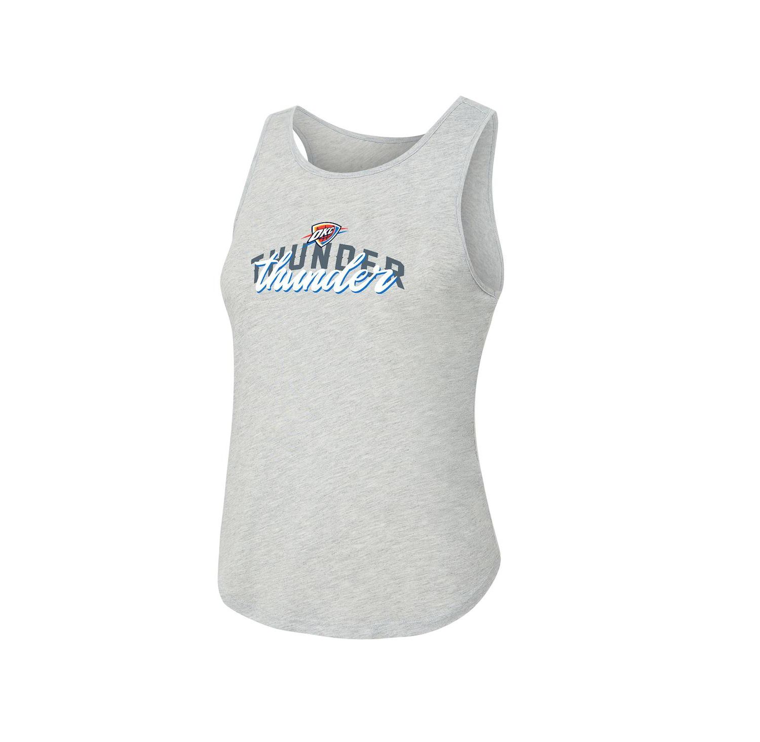 Women's Navy/Heather Gray Oklahoma City Thunder Regulate Tank & Pant Set