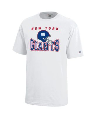 Big Boys and Girls White New York Giants Graphic T-Shirt