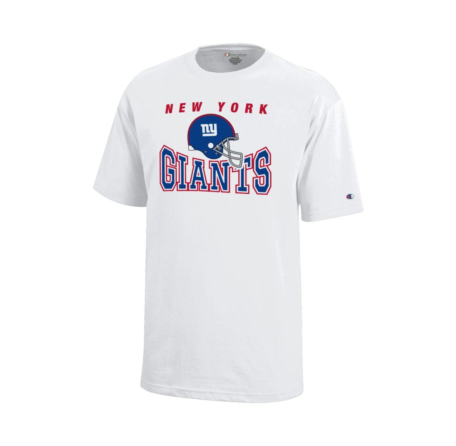 Big Boys and Girls White New York Giants Graphic T-Shirt