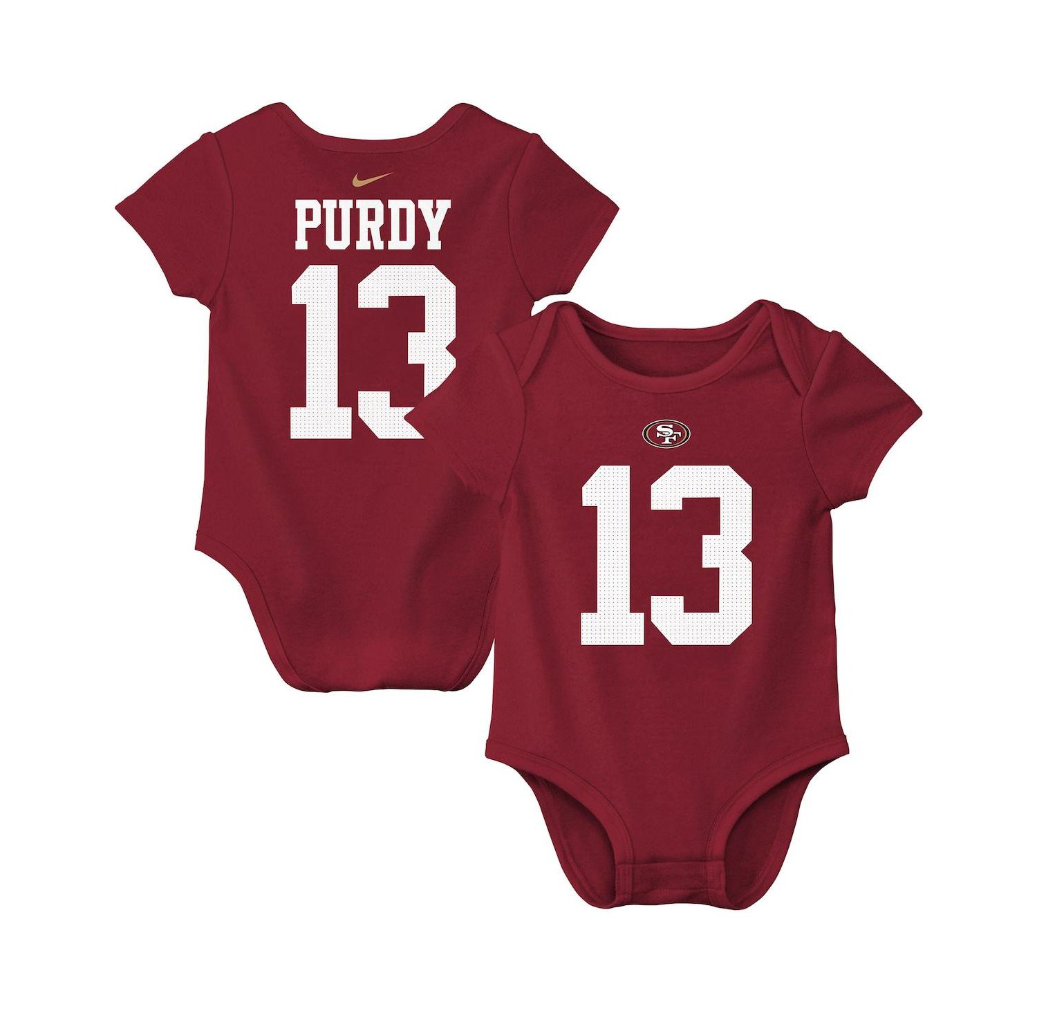 Baby Boys and Girls Brock Purdy Scarlet San Francisco 49ers Player Name & Number Bodysuit