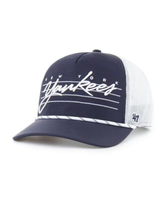 Men's Navy New York Yankees Brrr Downburst Mesh Hitch Adjustable Hat