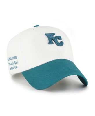 Men's White/Teal Kansas City Royals Contemporary Tonal Clean Up Adjustable Hat