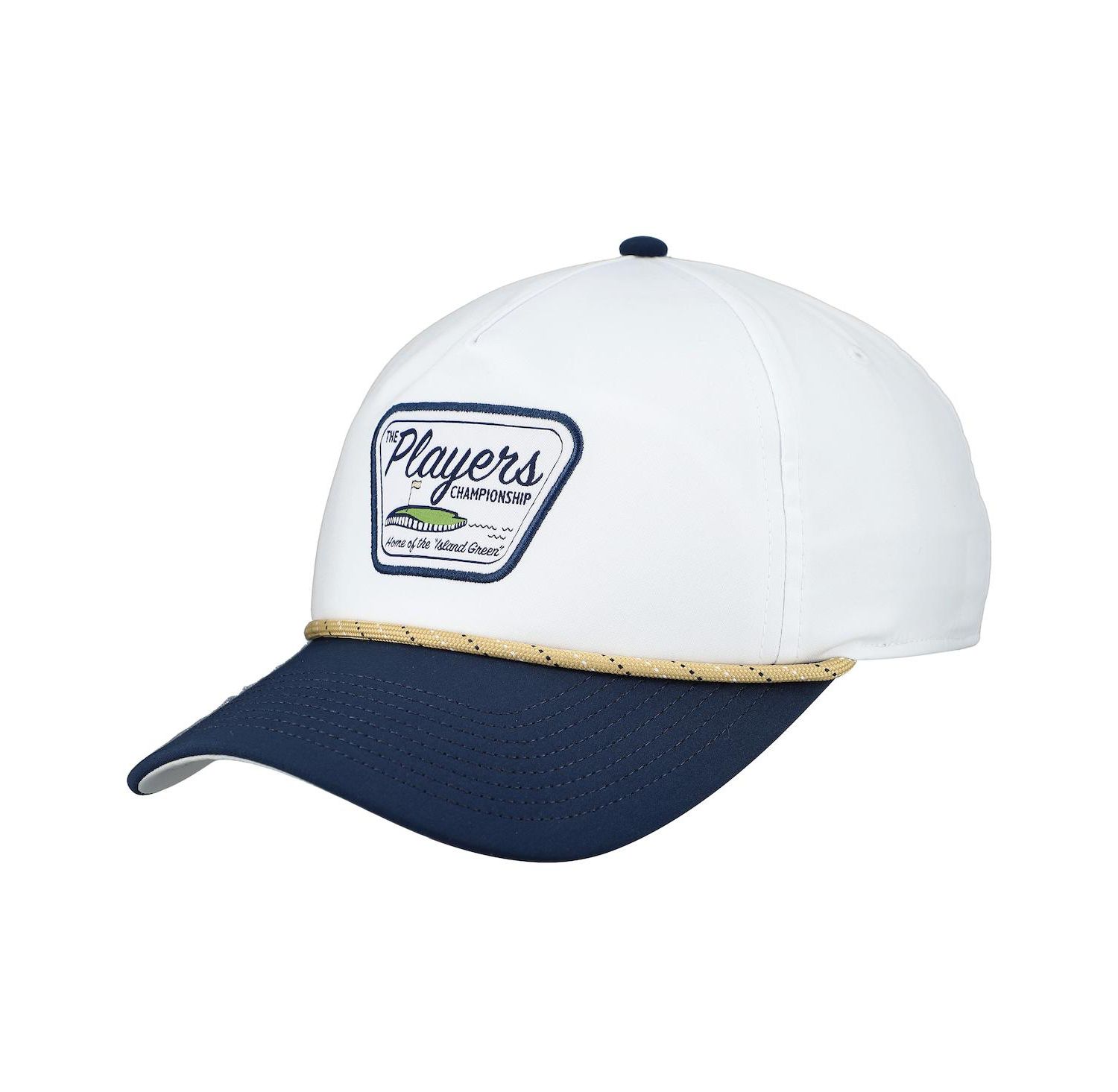 Men's White THE PLAYERS Island Green Patch Rope Adjustable Hat