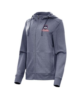 Women's Heather Navy UConn Huskies Seeker Full-Zip Hoodie