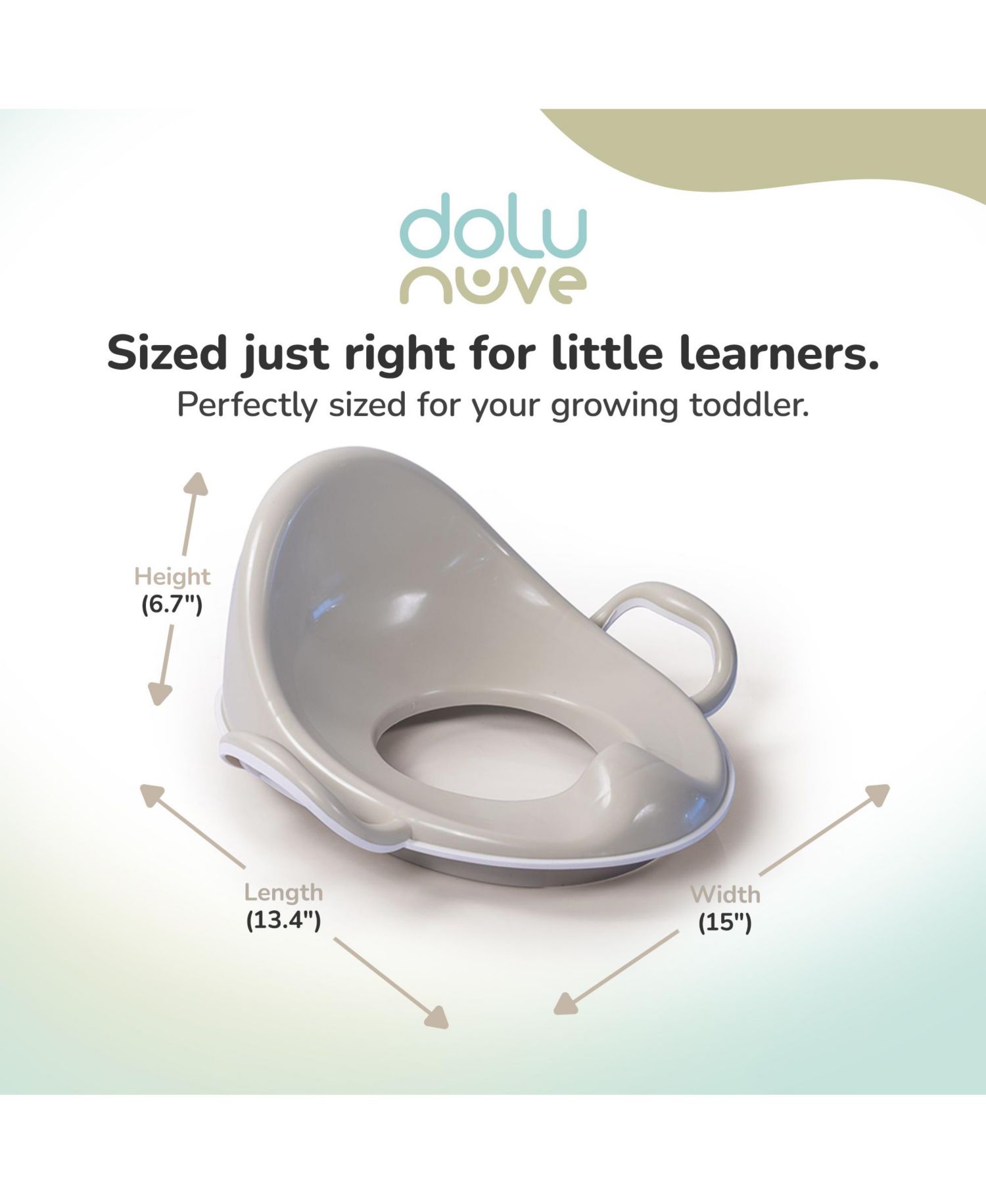 Toddler Toilet Training Seat Insert with High-Arched Backrest