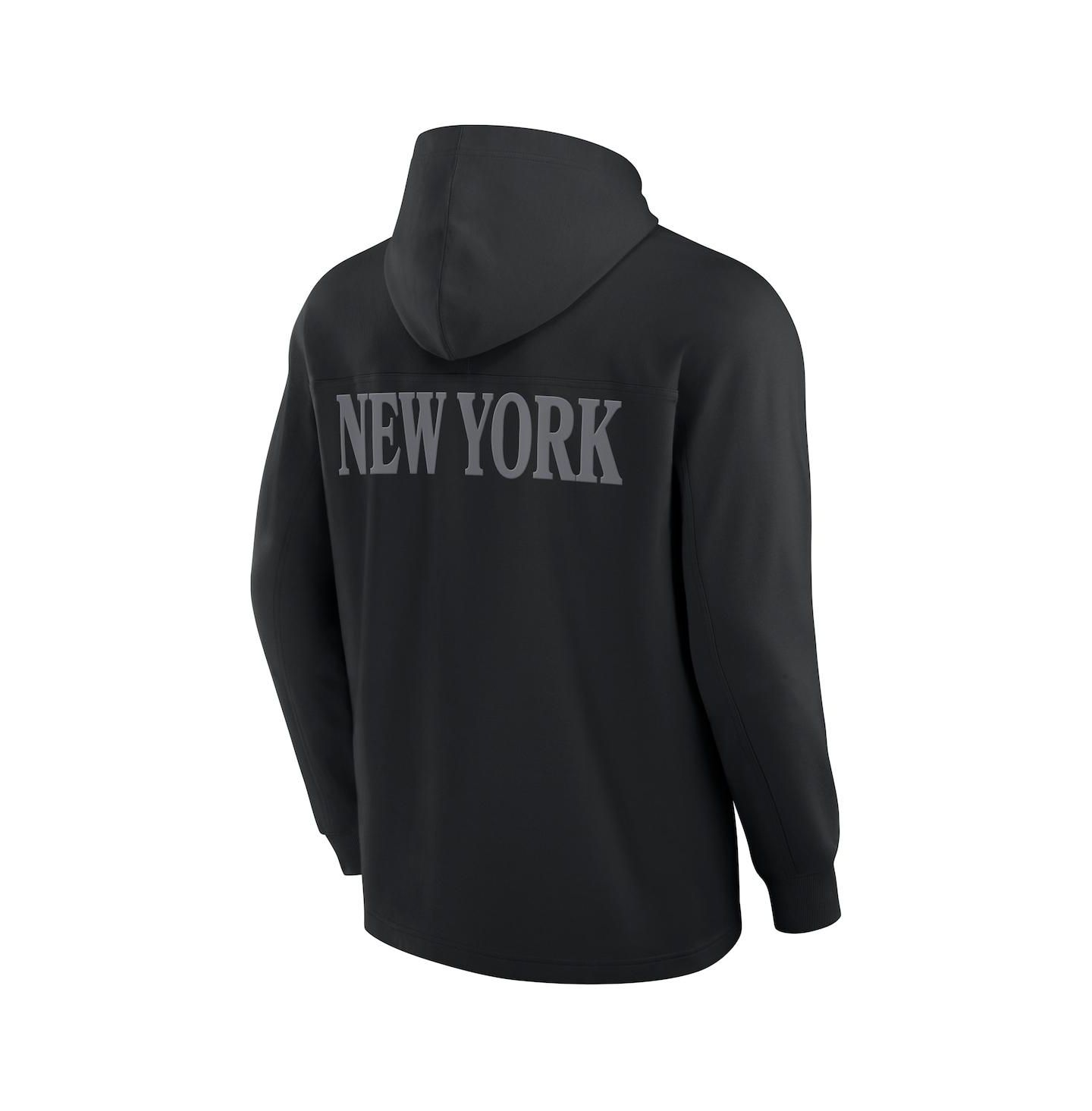 Мужское худи Fanatics Black New York Jets Elements Blaze Tri-Blend Long Sleeve T-Shirt — фото 2