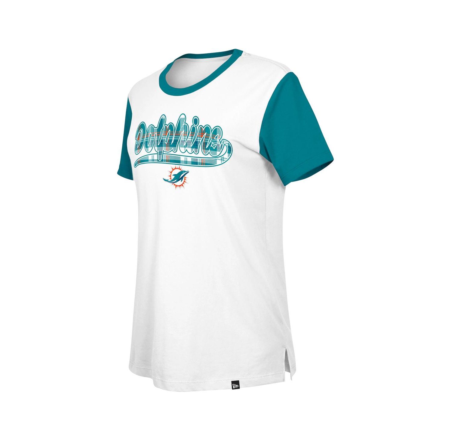 Women's White/Aqua Miami Dolphins 3rd Down T-Shirt