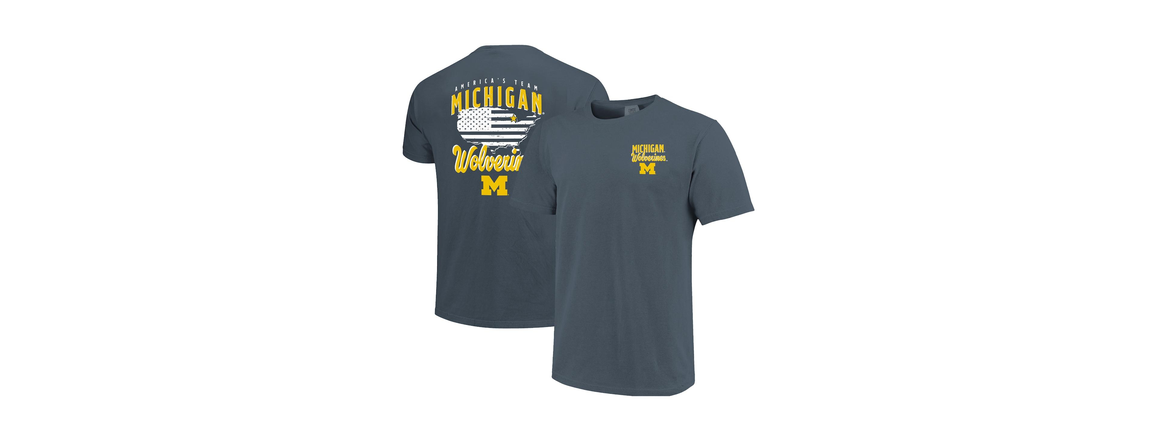 Image One Men's Navy Michigan Wolverines America's Team T-Shirt