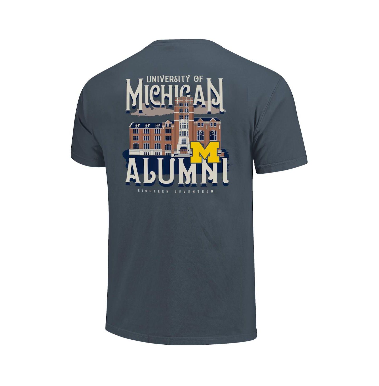 Футболка Image One Denim Michigan Wolverines Comfort Colors Campus Alumni — фото 2