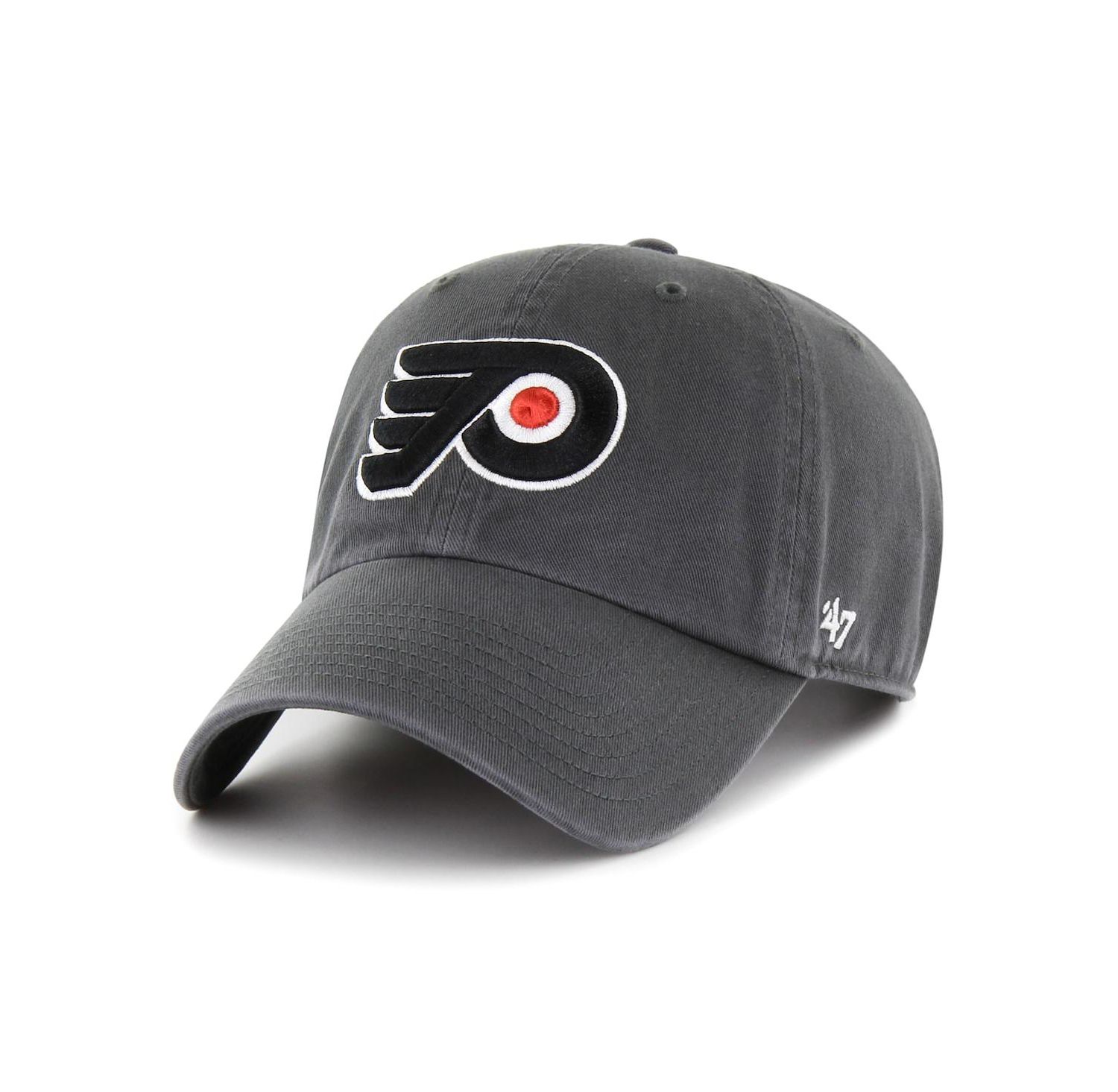 Men's Charcoal Philadelphia Flyers Clean Up Adjustable Hat