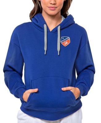 Women's Royal FC Cincinnati Team Logo Victory Pullover Hoodie