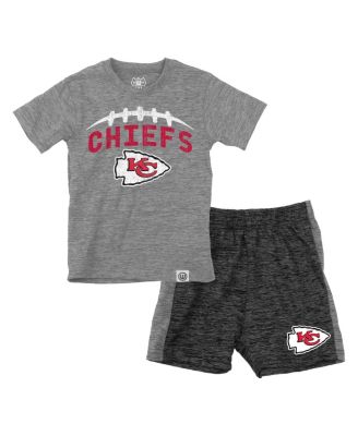 Toddler Gray/Charcoal Kansas City Chiefs T-Shirt and Shorts Set