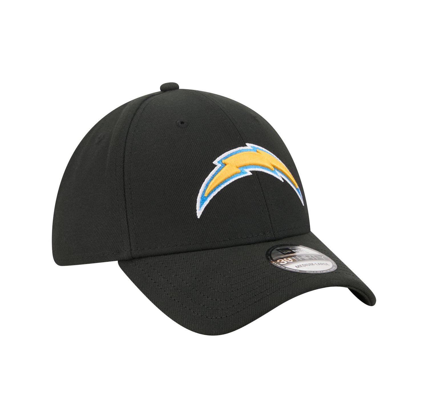 Men's Black Los Angeles Chargers Core Team 39THIRTY Flex Hat