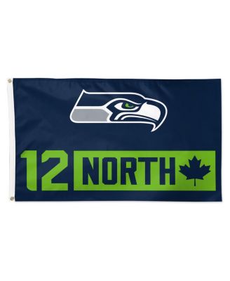 Seattle Seahawks 12 North 3" x 5" Single-Sided Deluxe Flag