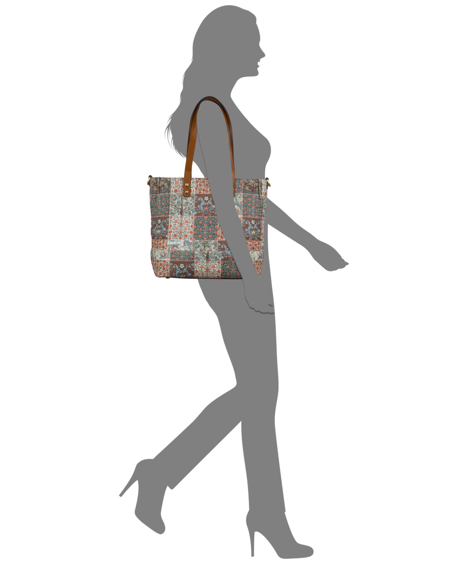 Quilted Cotton Perugia Medium Tote Handbag