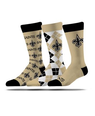 Men's and Women's 3-Pack New Orleans Saints Business Knit Crew Socks