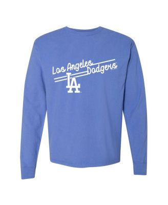 Women's Royal Los Angeles Dodgers Pigment Dye Long Sleeve T-Shirt