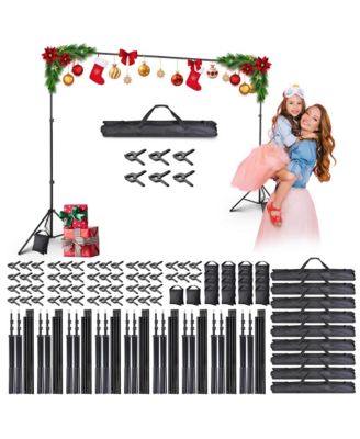 10 Sets of 7x10 Feet Backdrop Stand Party Decoration Baby Shower Backdrop Support