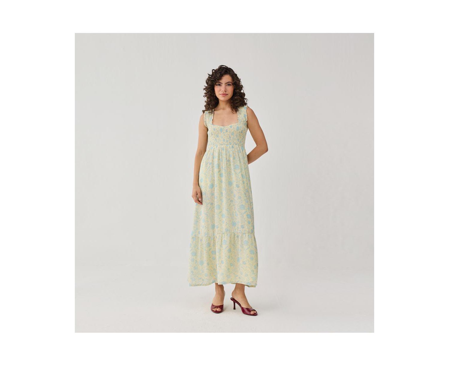 Women's Smocked Maxi Dress