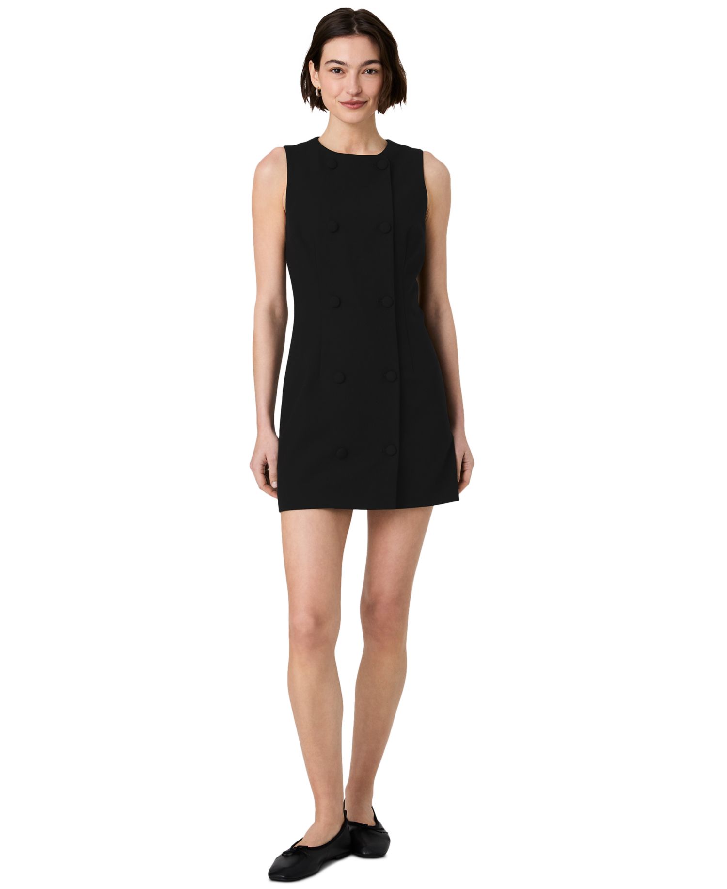 Women's Whisper Double-Breasted Sleeveless Mini Dress