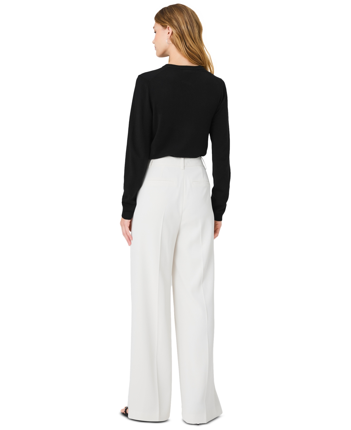 French Connection Women's Harry High-Waist Wide-Leg Pants
