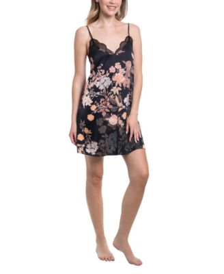 Women's Saorise Floral-Print V-Neck Spaghetti-Strap Chemise