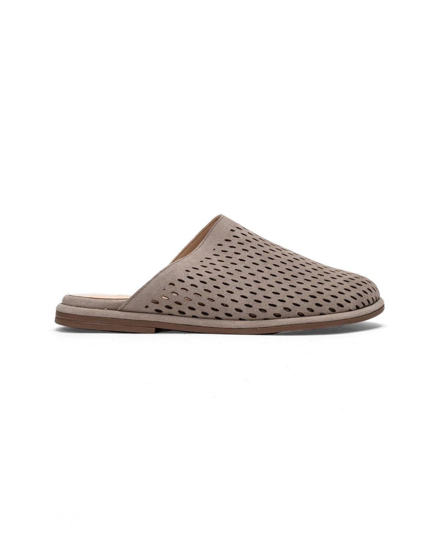 Женские сабо Forever & Always Shoes Melara Leather Slip On Mule, цвет: Бежевый замшевый — фото 2