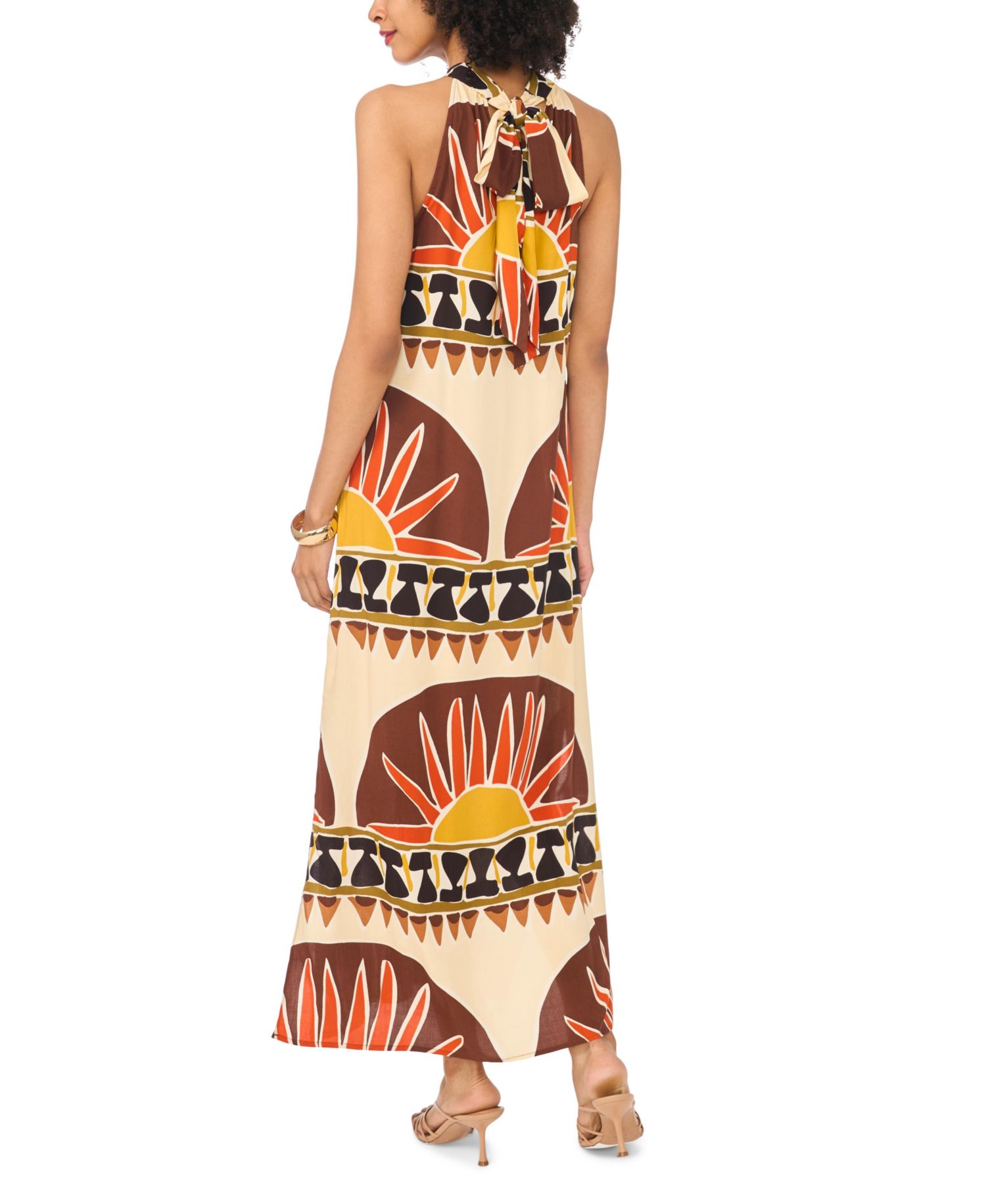 Women's Halter High-Neck Maxi Dress
