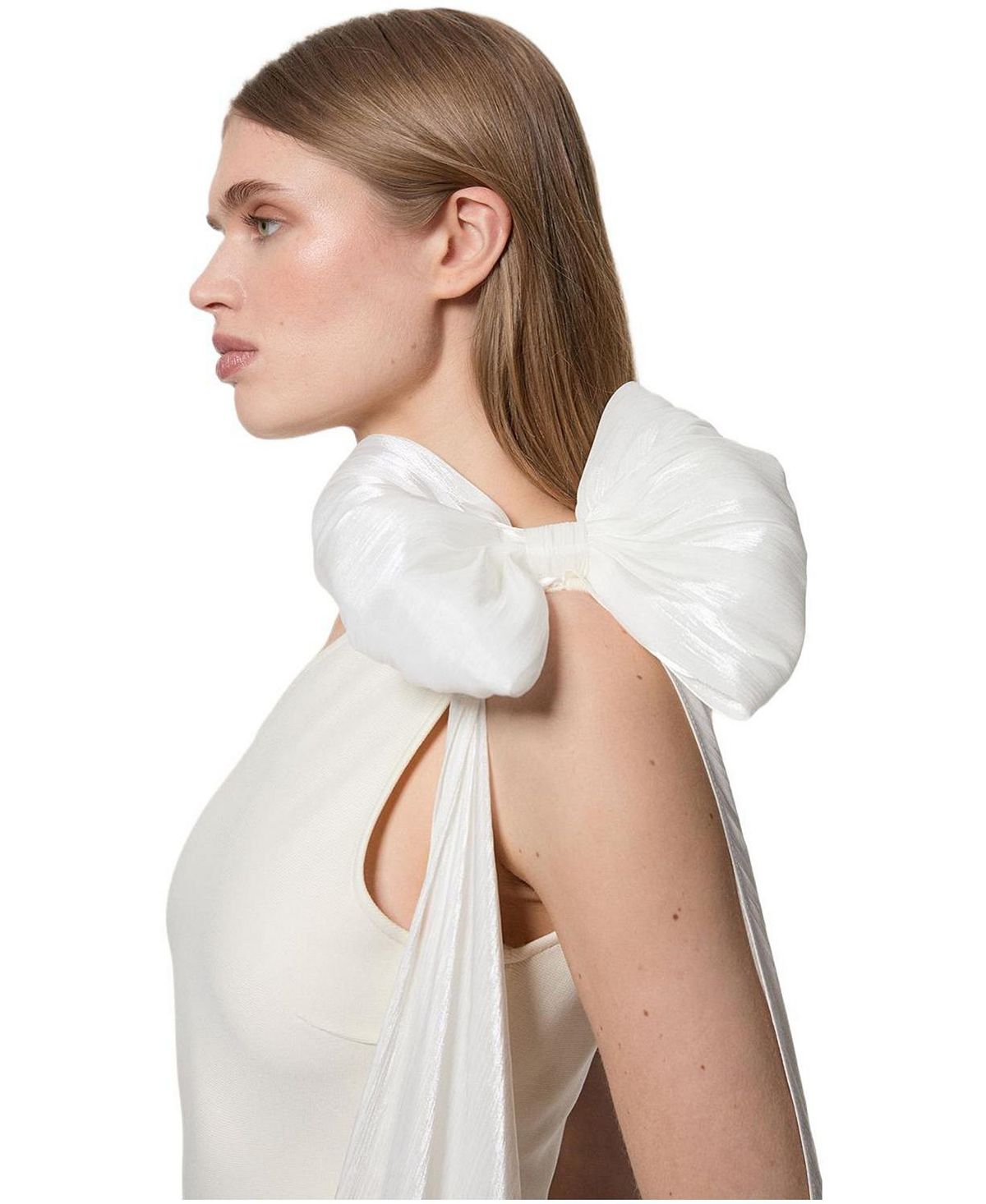 Karen Millen Women's Shoulder Bow Cape Detail Maxi Dress view 2 — MAYCSS fashion products