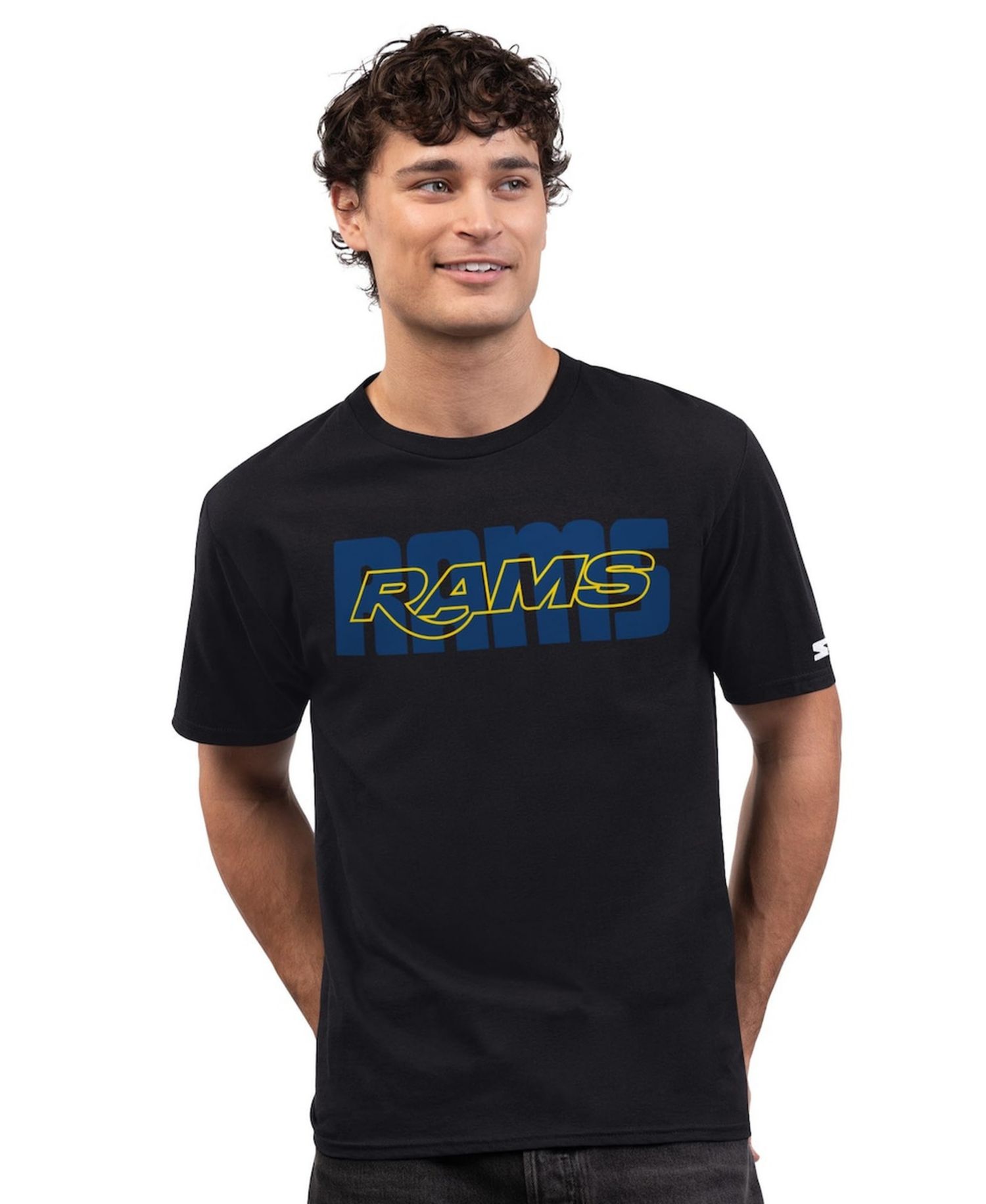 Men's Black Los Angeles Rams Smart Tech Prime Time T-Shirt