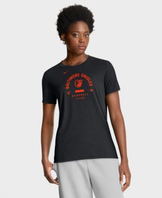 Women's Black Baltimore Orioles Authentic Collection Early Work Tri-Blend Dri-FIT T-Shirt