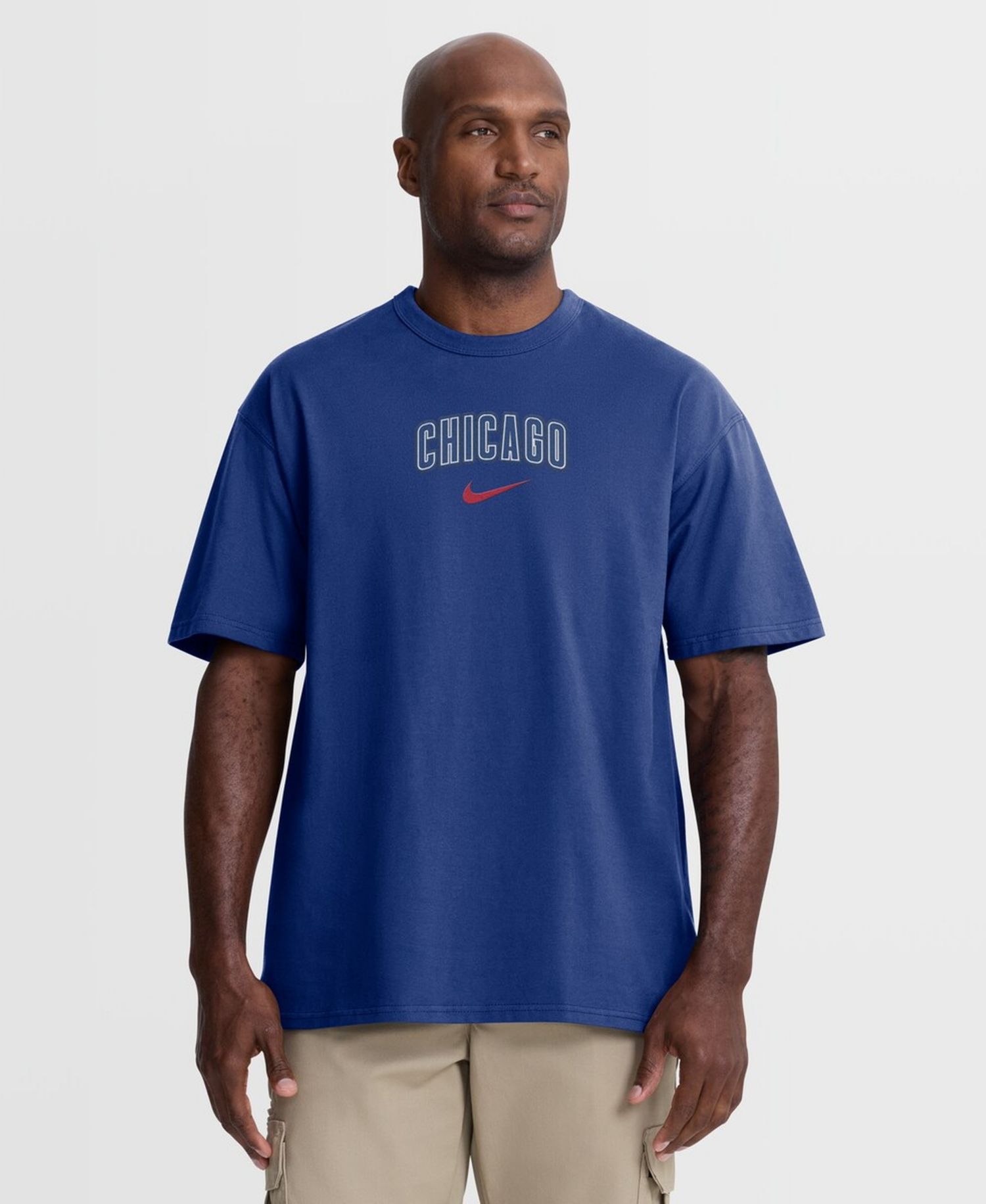Men's Royal Chicago Cubs City Name Max90 T-Shirt