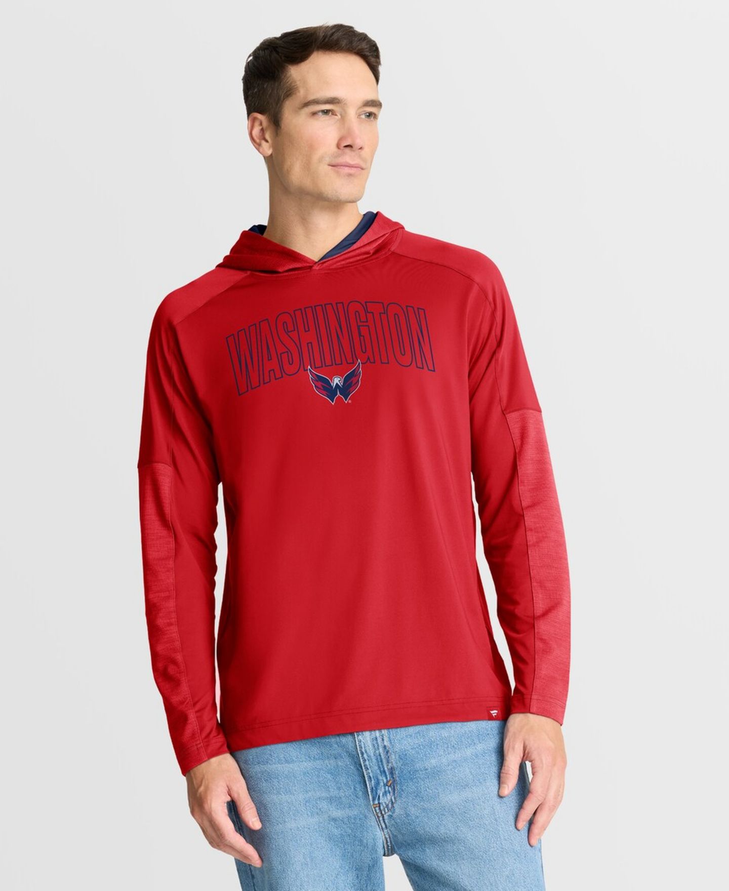 Мужское худи Fanatics Red Washington Capitals Penalty Shot Long Sleeve T-Shirt — фото 5