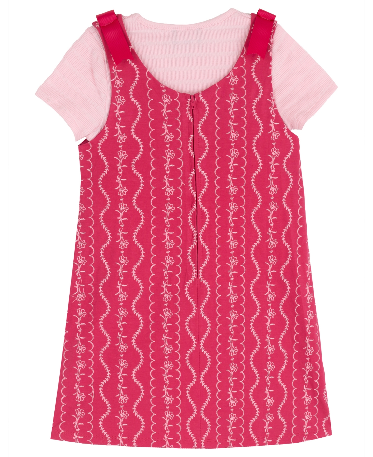 Rare Editions Girls' 2T-6X Short-Sleeve Top and Jumper, 2-Piece Set