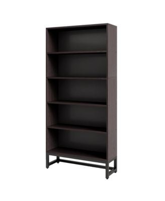 Spacious Bookshelf Organizer with 5-Tier Shelving for Books and Decor