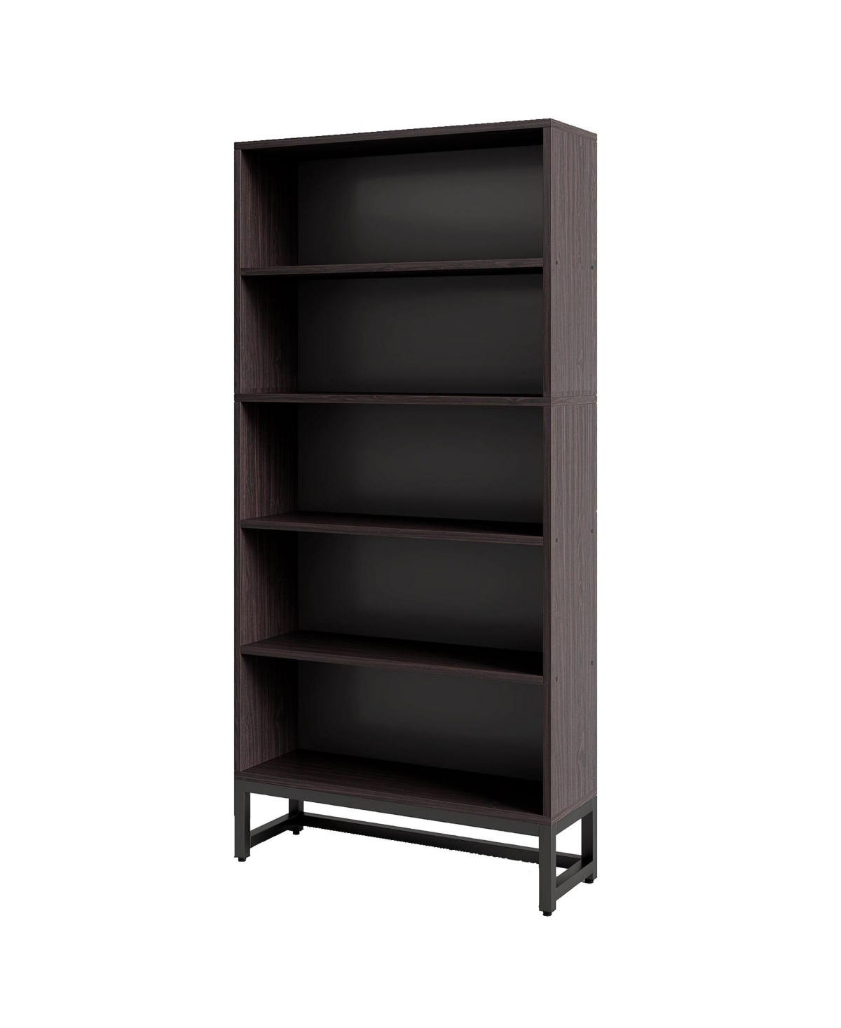 Slickblue Spacious Bookshelf Organizer with 5-Tier Shelving for Books and Decor