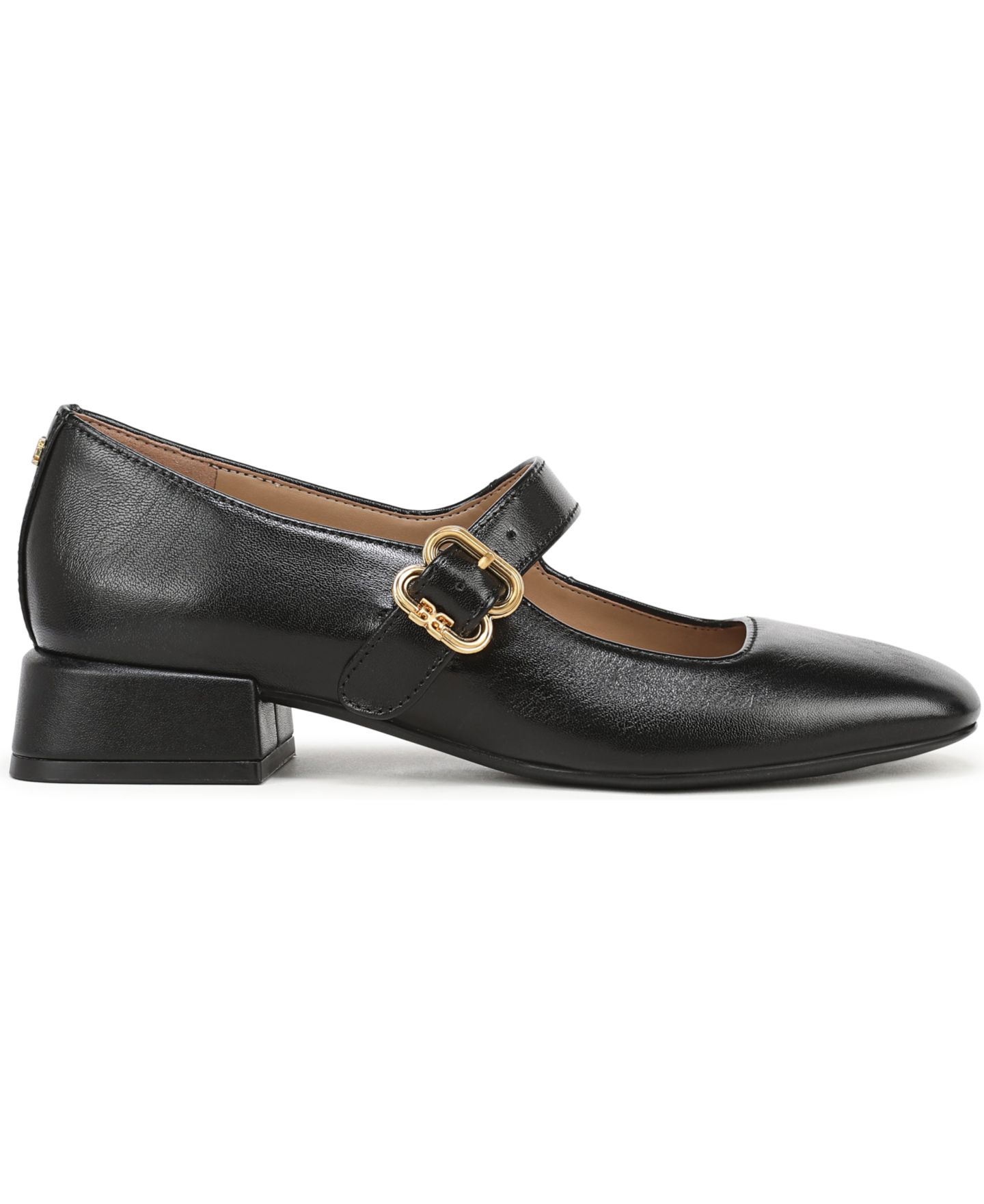 Женские балетки Sam Edelman Betsey Mary Jane Flats, цвет: Чёрный кожаный — фото 2