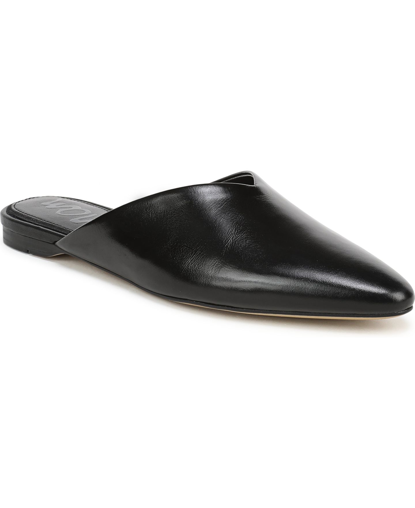 Женские сабо Sam Edelman Khai Slip-On Mules, цвет: Чёрный кожаный — фото 1