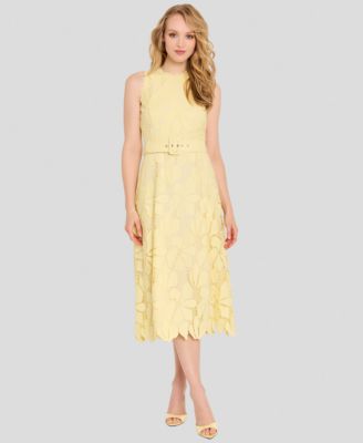 macys lace midi dress Oasis Women's Occasion Lace Collared Midi Dress